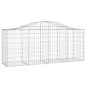 vidaXL Cesti Gabbioni ad Arco 25 pz 200x50x80/100 cm Ferro Zincato vidaXL Cesti Gabbioni ad Arco 25 pz 200x50x80/100 cm Ferro Zincato