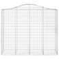 vidaXL Cesti Gabbioni ad Arco 2 pz 200x50x160/180 cm Ferro Zincato vidaXL Cesti Gabbioni ad Arco 2 pz 200x50x160/180 cm Ferro Zincato