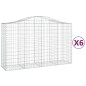 vidaXL Cesti Gabbioni ad Arco 6 pz 200x50x120/140 cm Ferro Zincato vidaXL Cesti Gabbioni ad Arco 6 pz 200x50x120/140 cm Ferro Zincato