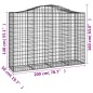 vidaXL Cesti Gabbioni ad Arco 25 pz 200x50x140/160 cm Ferro Zincato vidaXL Cesti Gabbioni ad Arco 25 pz 200x50x140/160 cm Ferro Zincato