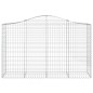 vidaXL Cesti Gabbioni ad Arco 2 pz 200x50x120/140 cm Ferro Zincato vidaXL Cesti Gabbioni ad Arco 2 pz 200x50x120/140 cm Ferro Zincato