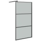 Parete Doccia Walk in 100x195 cm in Vetro Scuro ESG Nero Parete Doccia Walk in 100x195 cm in Vetro Scuro ESG Nero