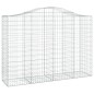 vidaXL Cesti Gabbioni ad Arco 13 pz 200x50x140/160 cm Ferro Zincato vidaXL Cesti Gabbioni ad Arco 13 pz 200x50x140/160 cm Ferro Zincato