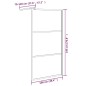 Parete Doccia Walk in 100x195 cm in Vetro Scuro ESG Nero Parete Doccia Walk in 100x195 cm in Vetro Scuro ESG Nero