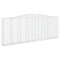 vidaXL Cesti Gabbioni ad Arco 2 pz 400x30x140/160 cm Ferro Zincato vidaXL Cesti Gabbioni ad Arco 2 pz 400x30x140/160 cm Ferro Zincato