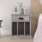 vidaXL Comodino Grigio Cemento 43x36x50 cm vidaXL Comodino Grigio Cemento 43x36x50 cm