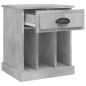 vidaXL Comodino Grigio Cemento 43x36x50 cm vidaXL Comodino Grigio Cemento 43x36x50 cm