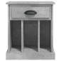 vidaXL Comodino Grigio Cemento 43x36x50 cm vidaXL Comodino Grigio Cemento 43x36x50 cm