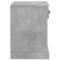 vidaXL Comodino Grigio Cemento 43x36x50 cm vidaXL Comodino Grigio Cemento 43x36x50 cm