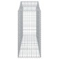 vidaXL Cesti Gabbioni ad Arco 20 pz 200x50x120/140 cm Ferro Zincato