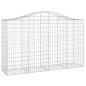 vidaXL Cesti Gabbioni ad Arco 25 pz 200x50x120/140 cm Ferro Zincato vidaXL Cesti Gabbioni ad Arco 25 pz 200x50x120/140 cm Ferro Zincato