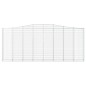 vidaXL Cesti Gabbioni ad Arco 6 pz 400x30x160/180 cm Ferro Zincato vidaXL Cesti Gabbioni ad Arco 6 pz 400x30x160/180 cm Ferro Zincato