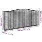 vidaXL Cesti Gabbioni ad Arco 6 pz 400x30x160/180 cm Ferro Zincato vidaXL Cesti Gabbioni ad Arco 6 pz 400x30x160/180 cm Ferro Zincato
