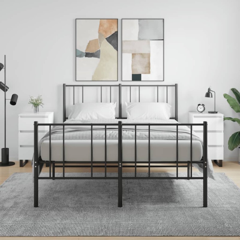 vidaXL Comodini 2 pz Bianco Lucido 40x35x69 cm in Legno Multistrato vidaXL Comodini 2 pz Bianco Lucido 40x35x69 cm in Legno Multistrato