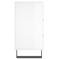 vidaXL Comodini 2 pz Bianco Lucido 40x35x69 cm in Legno Multistrato vidaXL Comodini 2 pz Bianco Lucido 40x35x69 cm in Legno Multistrato