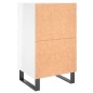 vidaXL Comodini 2 pz Bianco Lucido 40x35x69 cm in Legno Multistrato vidaXL Comodini 2 pz Bianco Lucido 40x35x69 cm in Legno Multistrato