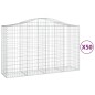 vidaXL Cesti Gabbioni ad Arco 50 pz 200x50x120/140 cm Ferro Zincato vidaXL Cesti Gabbioni ad Arco 50 pz 200x50x120/140 cm Ferro Zincato