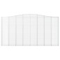 vidaXL Cesti Gabbioni ad Arco 2 pz 400x30x200/220 cm Ferro Zincato vidaXL Cesti Gabbioni ad Arco 2 pz 400x30x200/220 cm Ferro Zincato