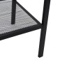 Libreria a Scala con 4 Ripiani in Metallo Nero Libreria a Scala con 4 Ripiani in Metallo Nero