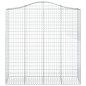 vidaXL Cesti Gabbioni ad Arco 3 pz 200x50x200/220 cm Ferro Zincato vidaXL Cesti Gabbioni ad Arco 3 pz 200x50x200/220 cm Ferro Zincato