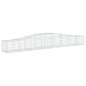 vidaXL Cesti Gabbioni ad Arco 4 pz 400x50x40/60 cm Ferro Zincato vidaXL Cesti Gabbioni ad Arco 4 pz 400x50x40/60 cm Ferro Zincato