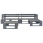 vidaXL Salotto da Giardino in Pallet con Cuscini Rossi 4 pz in Legno vidaXL Salotto da Giardino in Pallet con Cuscini Rossi 4 pz in Legno