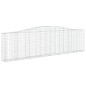 vidaXL Cesti Gabbioni ad Arco 8 pz 400x30x100/120 cm Ferro Zincato vidaXL Cesti Gabbioni ad Arco 8 pz 400x30x100/120 cm Ferro Zincato