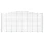 vidaXL Cesti Gabbioni ad Arco 5 pz 400x50x180/200 cm Ferro Zincato vidaXL Cesti Gabbioni ad Arco 5 pz 400x50x180/200 cm Ferro Zincato