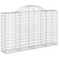 vidaXL Cesti Gabbioni ad Arco 3 pz 200x30x120/140 cm Ferro Zincato vidaXL Cesti Gabbioni ad Arco 3 pz 200x30x120/140 cm Ferro Zincato