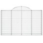 vidaXL Cesti Gabbioni ad Arco 3 pz 200x30x120/140 cm Ferro Zincato vidaXL Cesti Gabbioni ad Arco 3 pz 200x30x120/140 cm Ferro Zincato