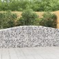 vidaXL Cesti Gabbioni ad Arco 7 pz 400x50x80/100 cm Ferro Zincato vidaXL Cesti Gabbioni ad Arco 7 pz 400x50x80/100 cm Ferro Zincato