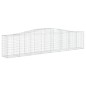 vidaXL Cesti Gabbioni ad Arco 7 pz 400x50x80/100 cm Ferro Zincato vidaXL Cesti Gabbioni ad Arco 7 pz 400x50x80/100 cm Ferro Zincato