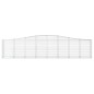 vidaXL Cesti Gabbioni ad Arco 7 pz 400x50x80/100 cm Ferro Zincato vidaXL Cesti Gabbioni ad Arco 7 pz 400x50x80/100 cm Ferro Zincato