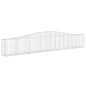 vidaXL Cesti Gabbioni ad Arco 6 pz 400x30x60/80 cm Ferro Zincato vidaXL Cesti Gabbioni ad Arco 6 pz 400x30x60/80 cm Ferro Zincato