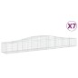 vidaXL Cesti Gabbioni ad Arco 7 pz 400x50x40/60 cm Ferro Zincato vidaXL Cesti Gabbioni ad Arco 7 pz 400x50x40/60 cm Ferro Zincato