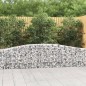 vidaXL Cesti Gabbioni ad Arco 8 pz 400x30x60/80 cm Ferro Zincato vidaXL Cesti Gabbioni ad Arco 8 pz 400x30x60/80 cm Ferro Zincato
