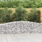 vidaXL Cesti Gabbioni ad Arco 2 pz 400x50x60/80 cm Ferro Zincato vidaXL Cesti Gabbioni ad Arco 2 pz 400x50x60/80 cm Ferro Zincato