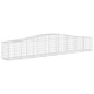 vidaXL Cesti Gabbioni ad Arco 2 pz 400x50x60/80 cm Ferro Zincato vidaXL Cesti Gabbioni ad Arco 2 pz 400x50x60/80 cm Ferro Zincato