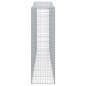 vidaXL Cesti Gabbioni ad Arco 5 pz 400x50x160/180 cm Ferro Zincato vidaXL Cesti Gabbioni ad Arco 5 pz 400x50x160/180 cm Ferro Zincato