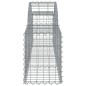 vidaXL Cesti Gabbioni ad Arco 5 pz 200x30x40/60 cm Ferro Zincato vidaXL Cesti Gabbioni ad Arco 5 pz 200x30x40/60 cm Ferro Zincato