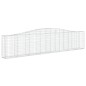 vidaXL Cesti Gabbioni ad Arco 3 pz 400x30x80/100 cm Ferro Zincato vidaXL Cesti Gabbioni ad Arco 3 pz 400x30x80/100 cm Ferro Zincato