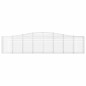 vidaXL Cesti Gabbioni ad Arco 3 pz 400x30x80/100 cm Ferro Zincato vidaXL Cesti Gabbioni ad Arco 3 pz 400x30x80/100 cm Ferro Zincato