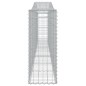 vidaXL Cesti Gabbioni ad Arco 3 pz 400x30x80/100 cm Ferro Zincato vidaXL Cesti Gabbioni ad Arco 3 pz 400x30x80/100 cm Ferro Zincato