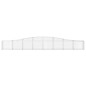 vidaXL Cesti Gabbioni ad Arco 3 pz 400x30x40/60 cm Ferro Zincato vidaXL Cesti Gabbioni ad Arco 3 pz 400x30x40/60 cm Ferro Zincato