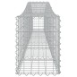 vidaXL Cesti Gabbioni ad Arco 3 pz 400x30x40/60 cm Ferro Zincato vidaXL Cesti Gabbioni ad Arco 3 pz 400x30x40/60 cm Ferro Zincato