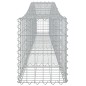 vidaXL Cesti Gabbioni ad Arco 5 pz 400x30x40/60 cm Ferro Zincato vidaXL Cesti Gabbioni ad Arco 5 pz 400x30x40/60 cm Ferro Zincato