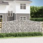 vidaXL Cesti Gabbioni ad Arco 5 pz 400x30x140/160 cm Ferro Zincato vidaXL Cesti Gabbioni ad Arco 5 pz 400x30x140/160 cm Ferro Zincato