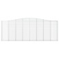 vidaXL Cesti Gabbioni ad Arco 5 pz 400x30x140/160 cm Ferro Zincato vidaXL Cesti Gabbioni ad Arco 5 pz 400x30x140/160 cm Ferro Zincato