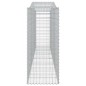 vidaXL Cesti Gabbioni ad Arco 5 pz 400x50x120/140 cm Ferro Zincato