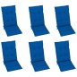 Sedie da Giardino Pieghevoli 6 pz con Cuscini Massello Acacia Sedie da Giardino Pieghevoli 6 pz con Cuscini Massello Acacia